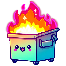 pretty dumpster fire