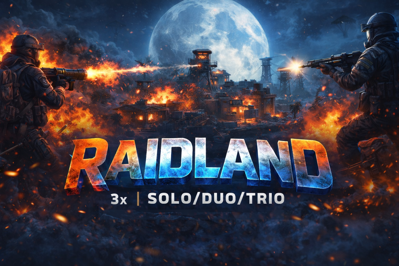 RAIDLAND 3x | SOLO/DUO/TRIO | MYMINI | KITS | JUST WIPED