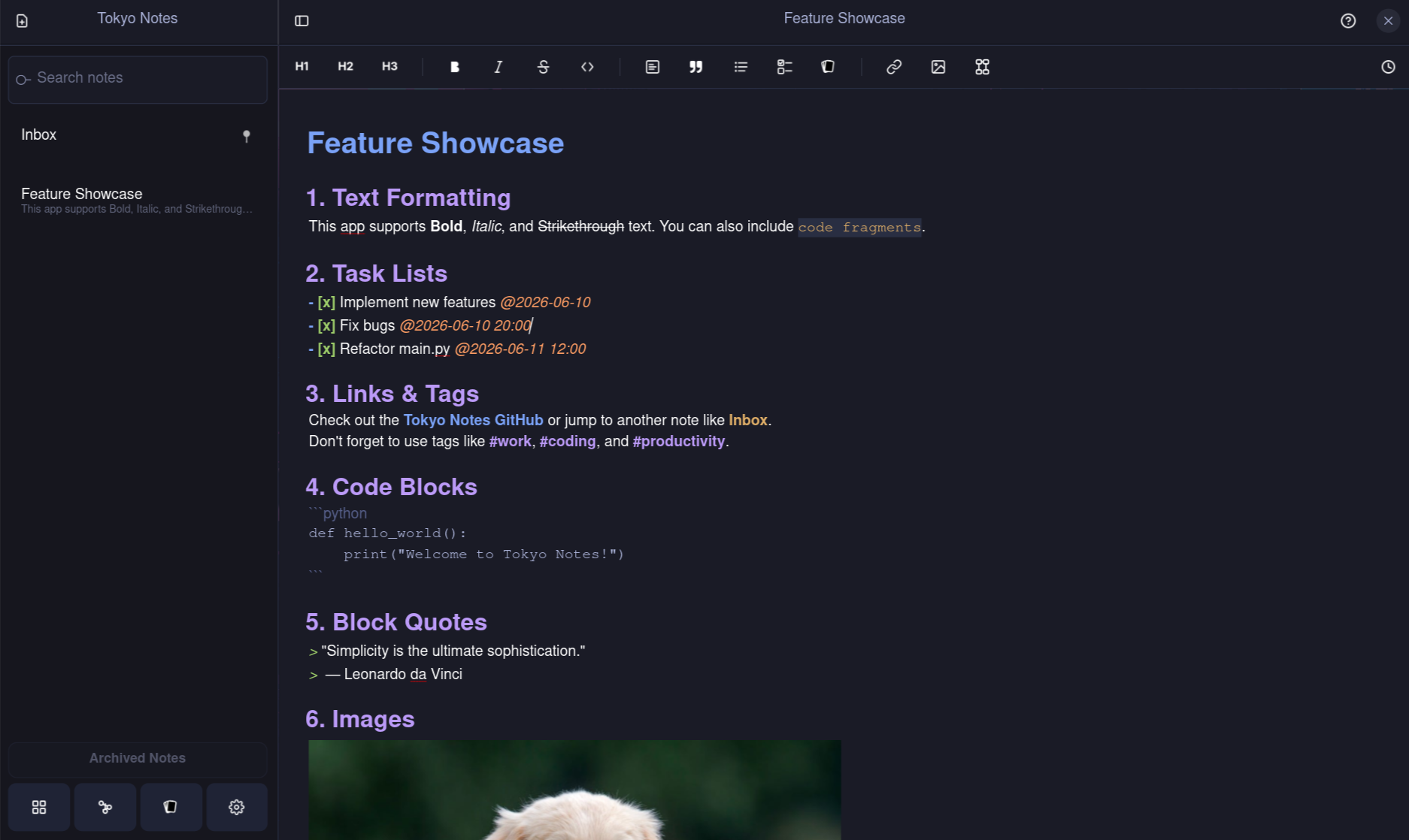GitHub - tanay1337/tokyo-notes: Tokyo Notes is a beautiful markdown ...