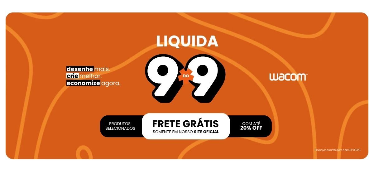 Banner Liquidação Wacom