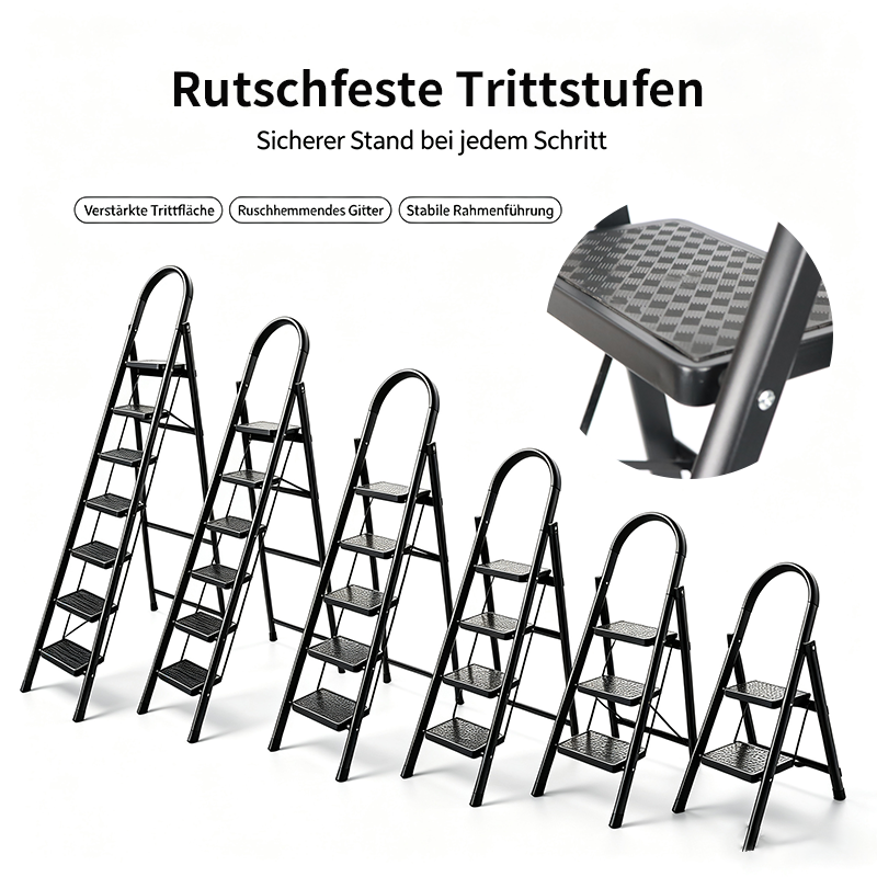 Rutschfeste Trittstufen Leiter