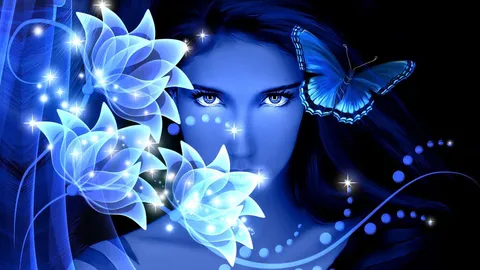 Blue Butterfly Wallpaper HD