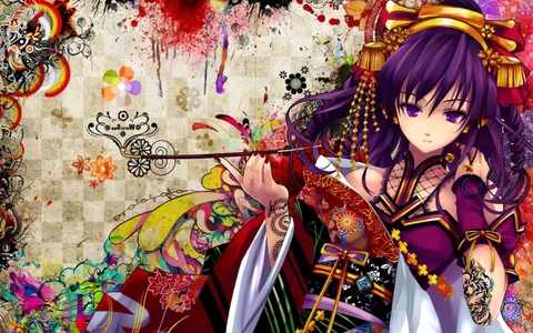 anime, Traditional Clothing, Anime Girls, Colorful, Snyp, Beatmania
