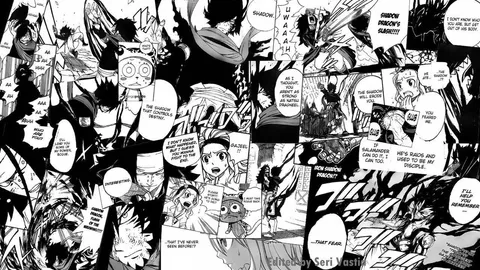Rouge VS. Gajeel from Chapter 318 (Wallpaper)