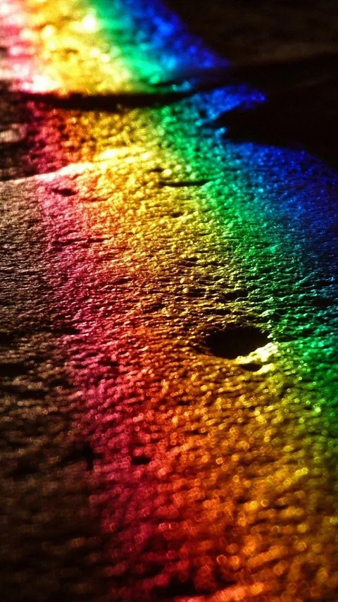 Full HD Road Rainbow Reflection Wallpaper Free Downloads For iPhone