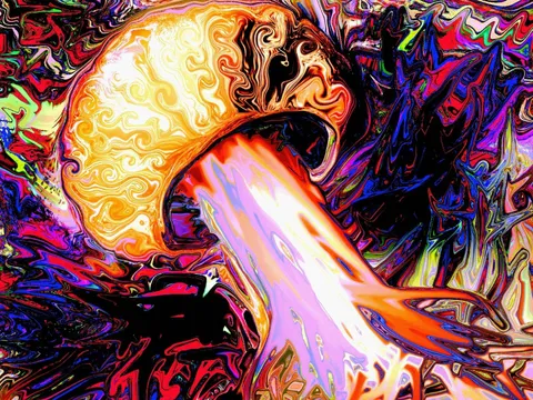Hd Trippy Background Widescreen Acid Wallpaper For Mobile Image