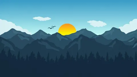 Adobe Illustrator CC Tutorial to design Flat landscape