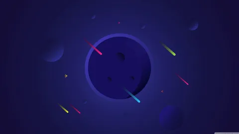 Meteor Shower Flat Design ❤ 4K HD Desktop Wallpaper for 4K