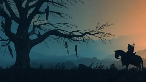 The Witcher 3 Wild Hunt Minimalist Wallpaper 3