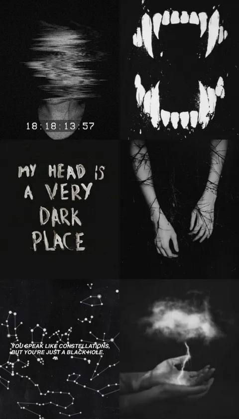 Aesthetic black, dark aesthetic wallpaper. Art