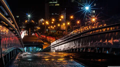 Bridge at Night ❤ 4K HD Desktop Wallpaper for 4K Ultra HD TV • Wide